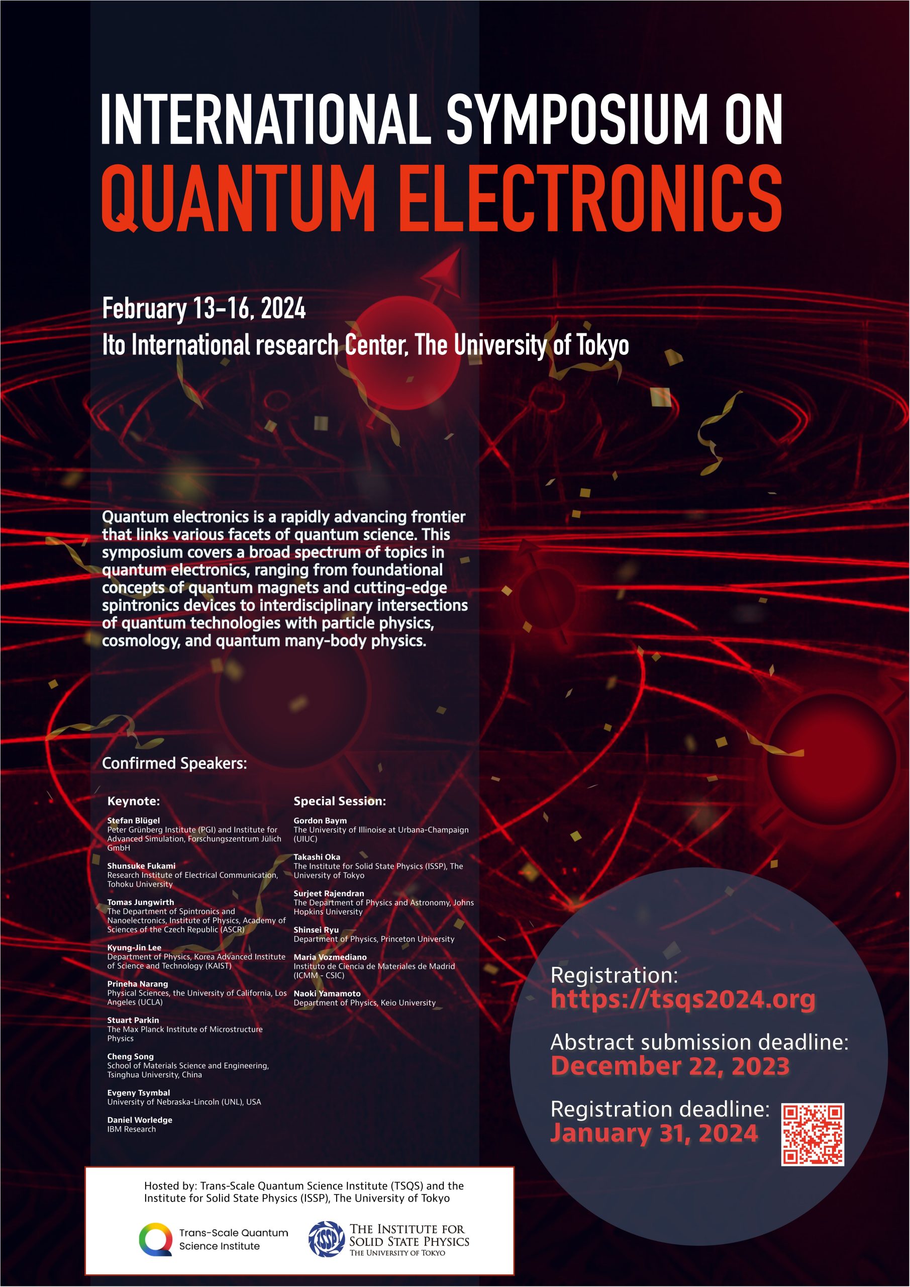 International Symposium On Quantum Electronics / 量子エレクトロニクス国際シンポジウム開催のお ...